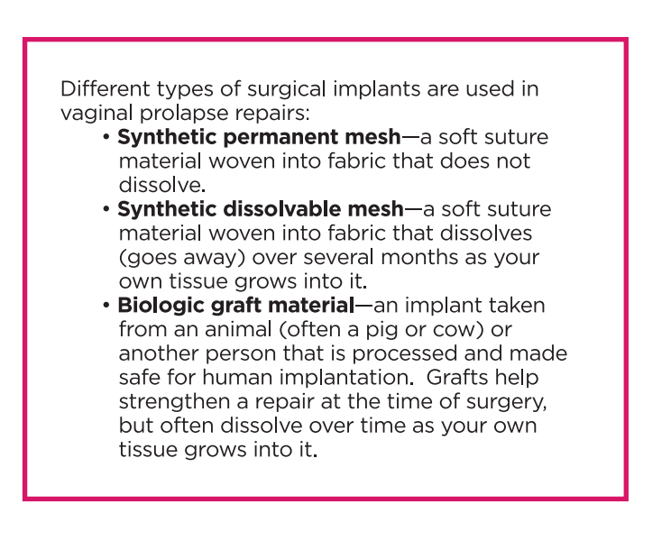 Screenshot 93 - Vaginal Prolapse Repair Surgery Using Mesh/Biological Graft 1